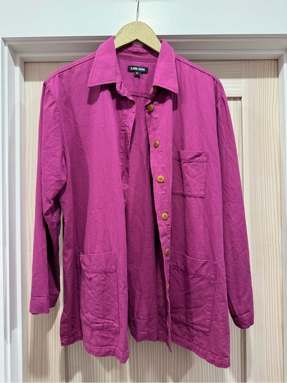 Ilana Kohn Melvin Shirt in Petunia, Size XL